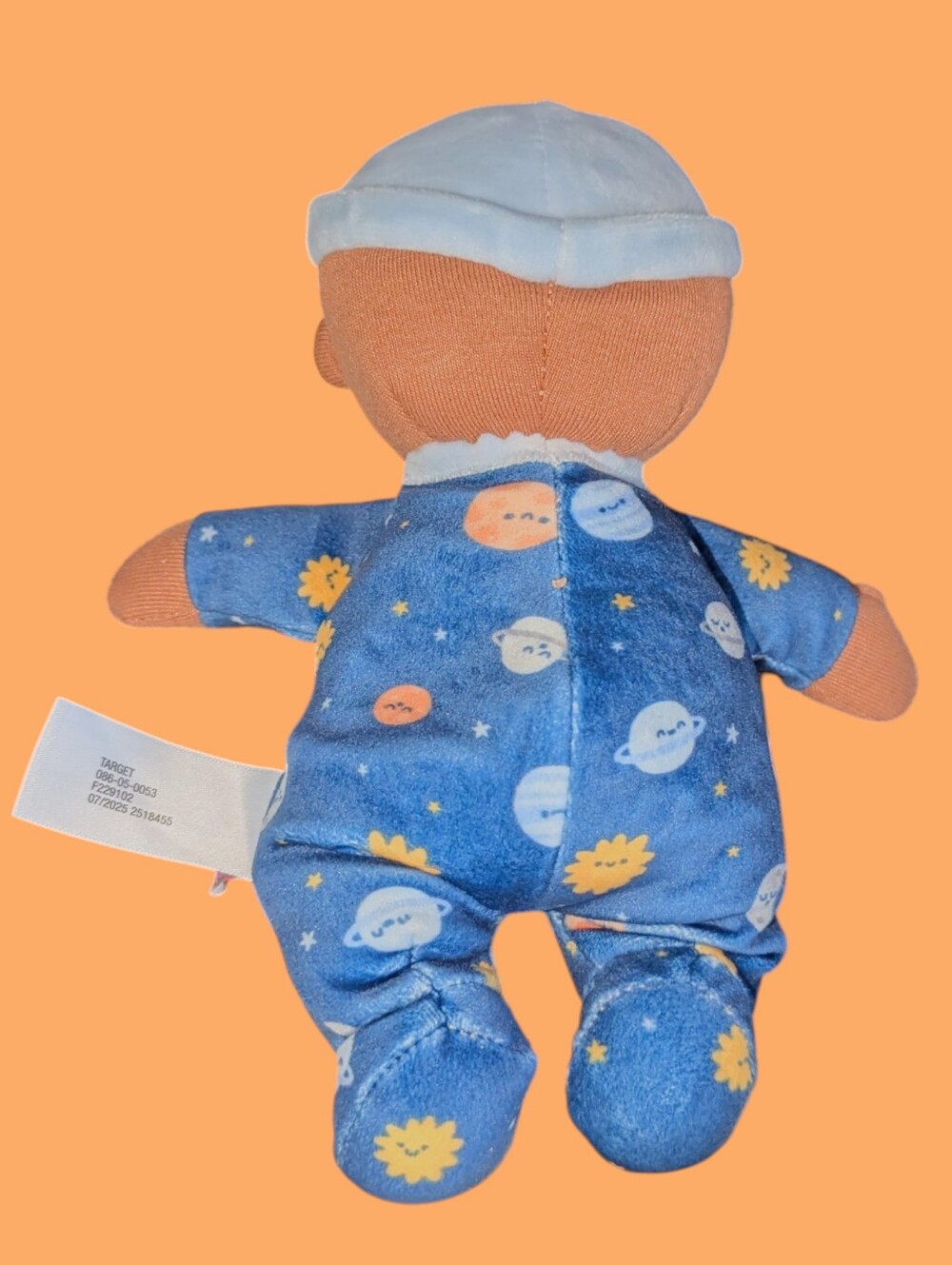 Gigglescape Plush AA Baby Boy Toy Bow Doll Soft Lovey Planets Space Bodysuit - Picture 3 of 4
